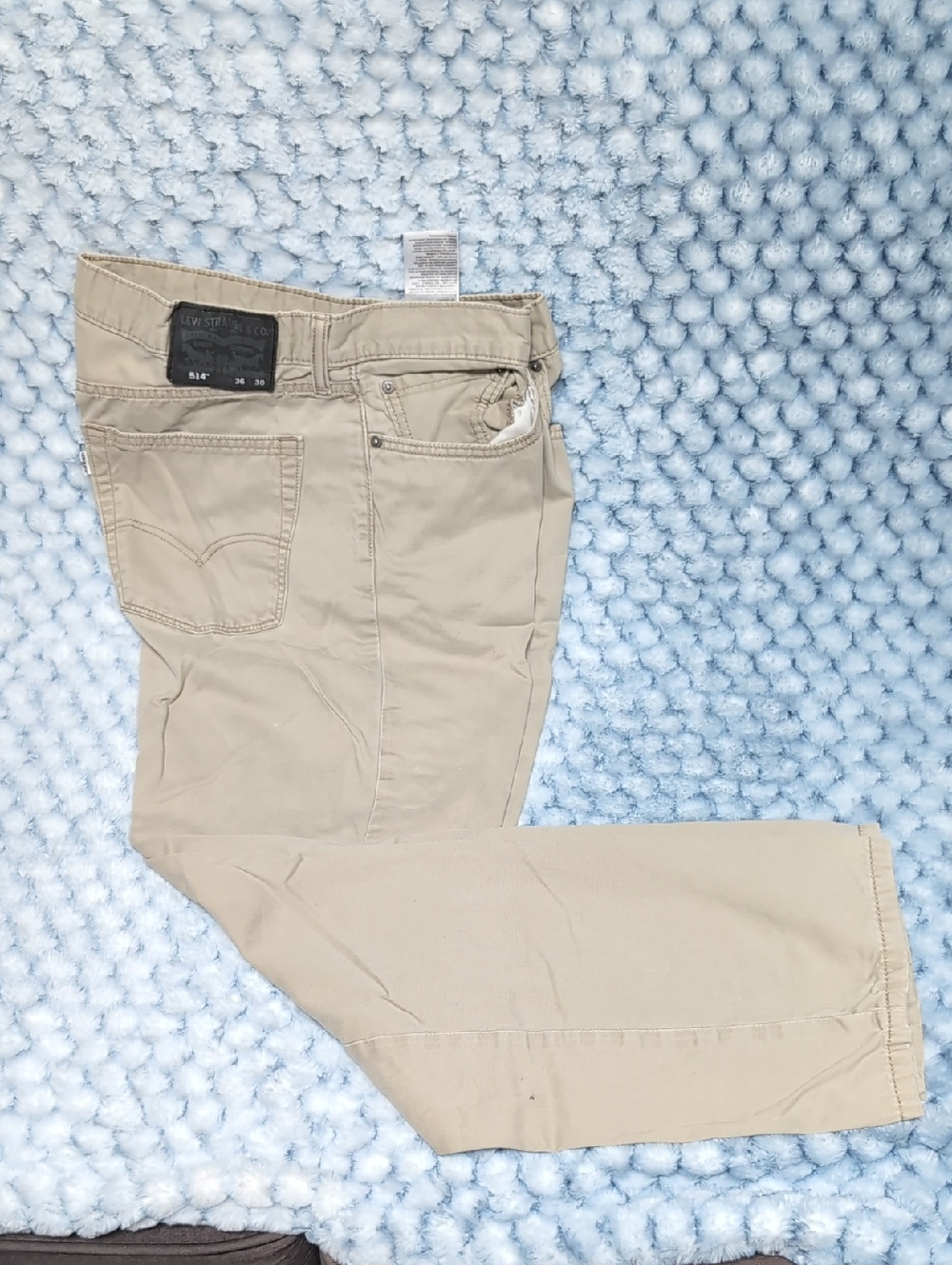 Levi's Men's Light Khaki Straight-Leg Chinos (38/30)